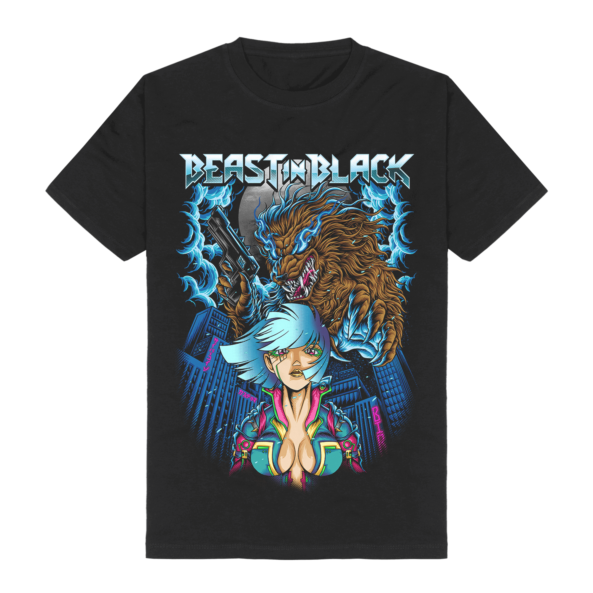 Maglietta Ufficiale Beast In Black – Moonlight Rendezvous, 100% Cotone