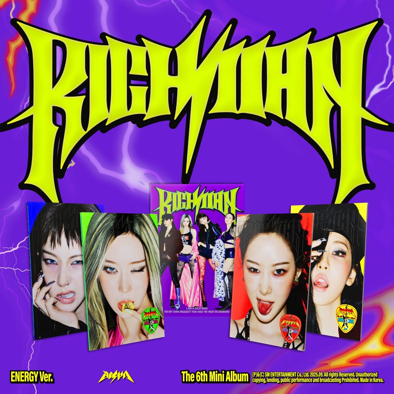 aespa richman US Barnes&Noble アメリカ ジゼル The 6th Mini Album 'Rich Man' (ENERGY Ver.) (GISELLE Version