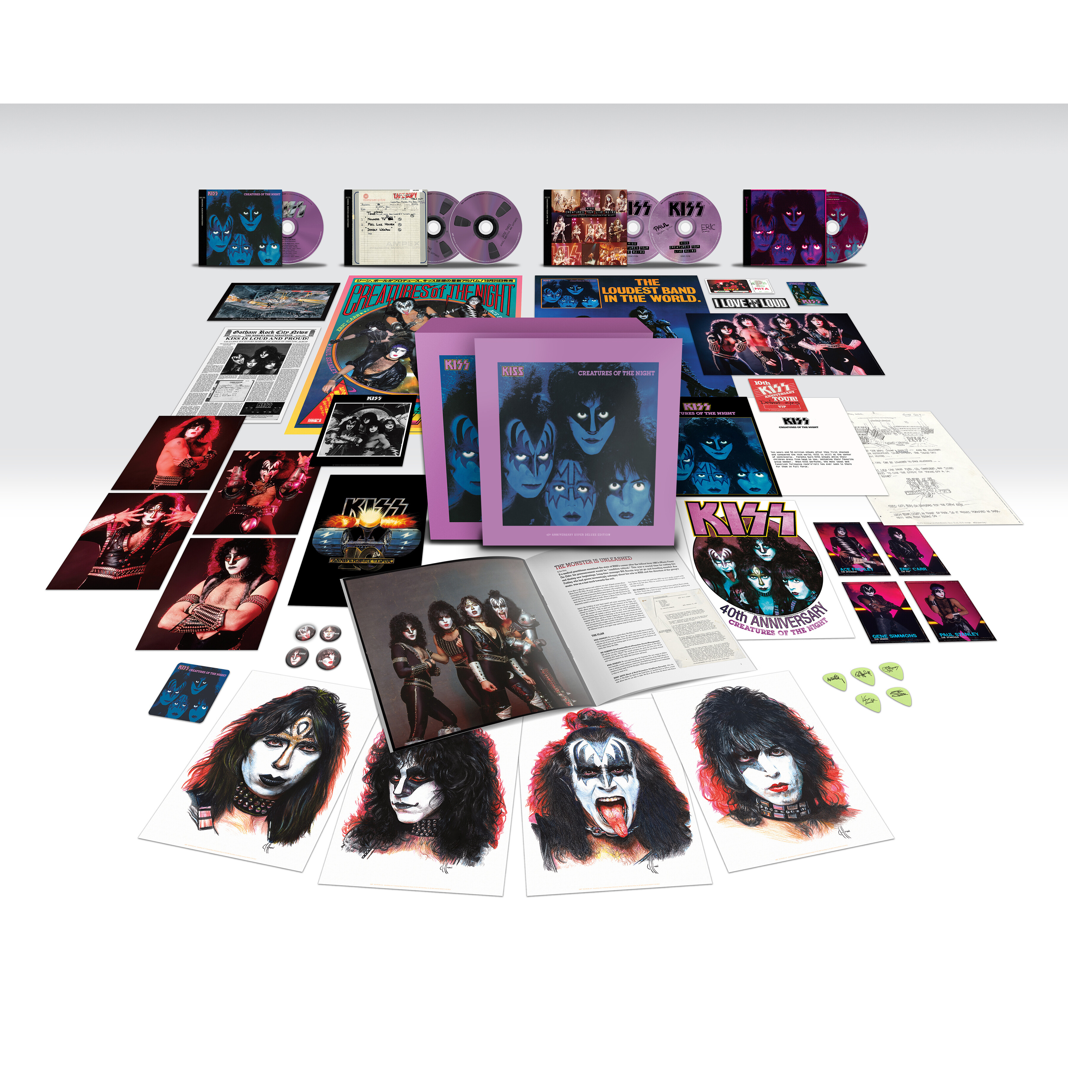 Anniversary　Super　Of　5CD　Deluxe　Edition)　The　Edition　Night　KISS　(40th　Blu-Ray　Bravado　Creatures