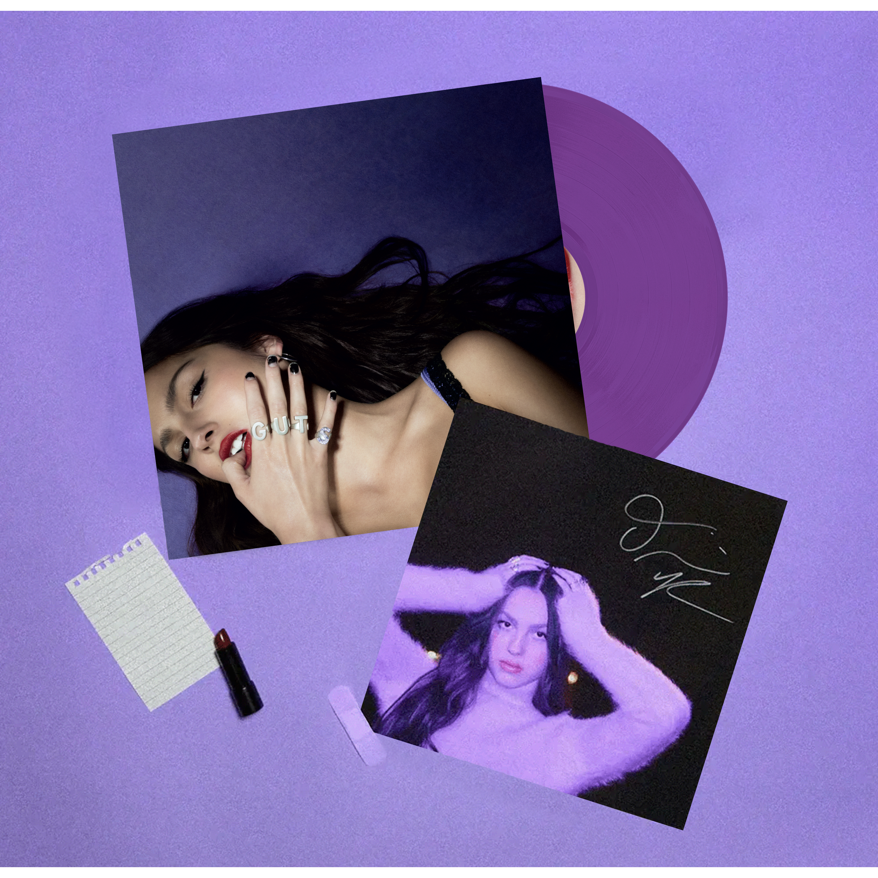 Bravado - GUTS - Olivia Rodrigo - limited edition purple vinyl - store  exclusive + signed print