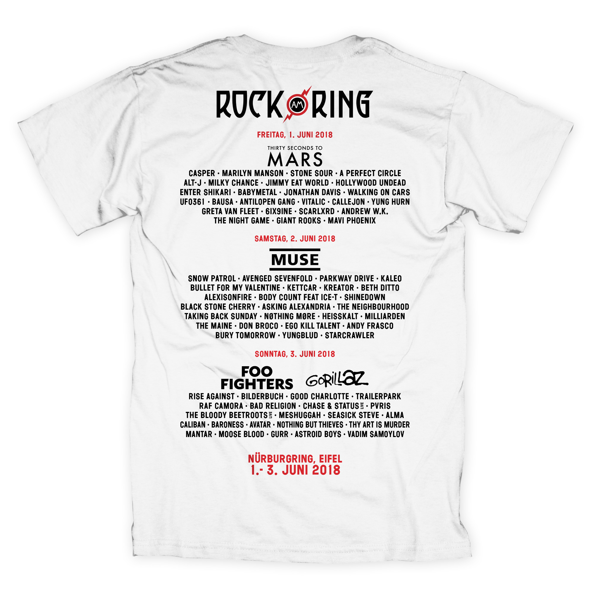 Cilia Mobiliseren vertrekken Bravado - Rock Hand Round Logo - Rock am Ring Classics - T-Shirt