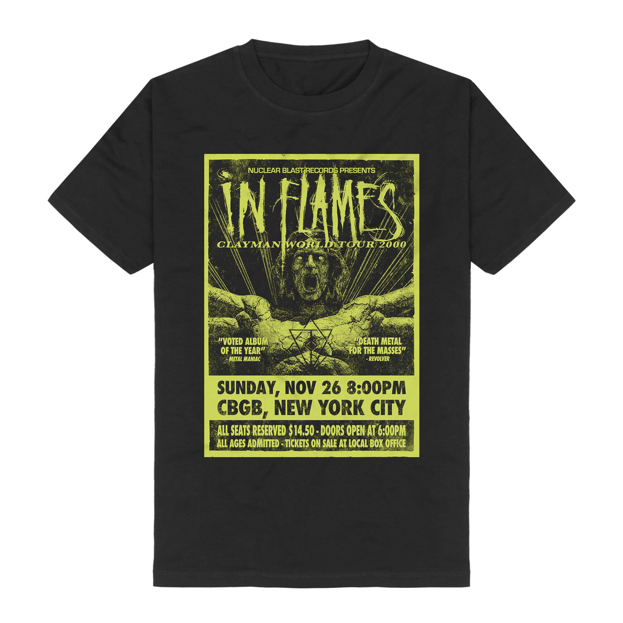 in flames tour shirt