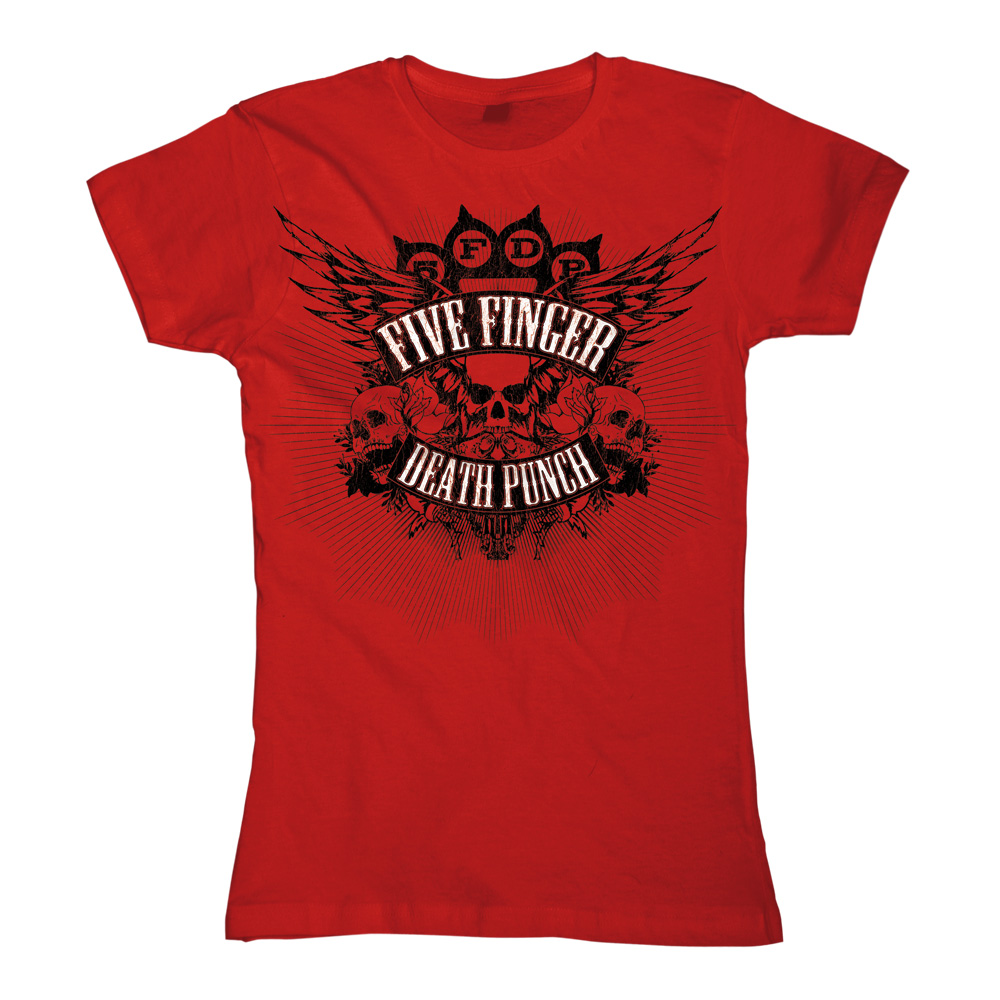 Bravado Death Burst Five Finger Death Punch Girlie Shirt