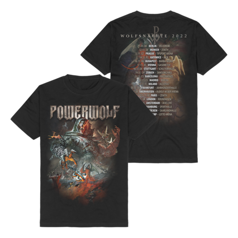 Wolfsnächte 2022 von Powerwolf - T-Shirt jetzt im Bravado Store