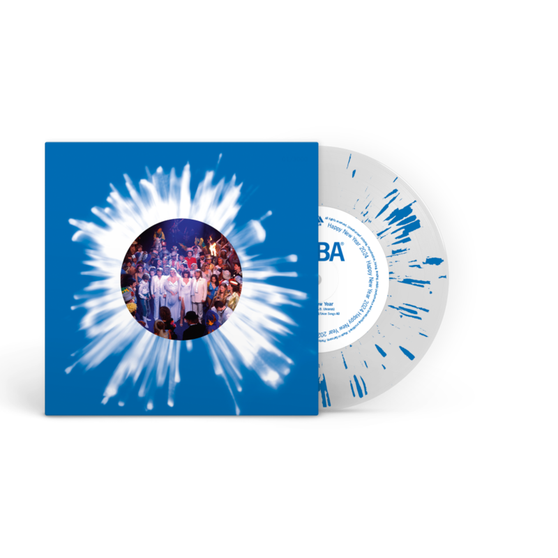 Happy New Year von ABBA - Exclusive Limited Transparent With Blue Splatter 7" jetzt im Bravado Store