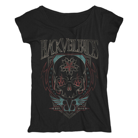 Skull Flames von Black Veil Brides - Loose Fit Girlie Shirt jetzt im Bravado Store