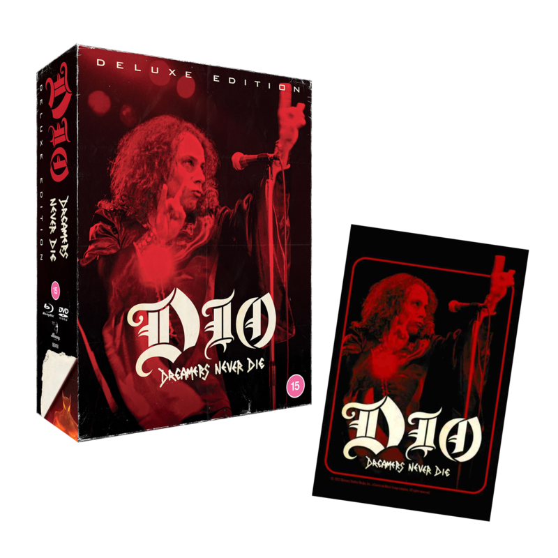 Dreamers Never Die von DIO - Limited Deluxe Edition DVD+Blu-Ray + signierte Art Card jetzt im Bravado Store