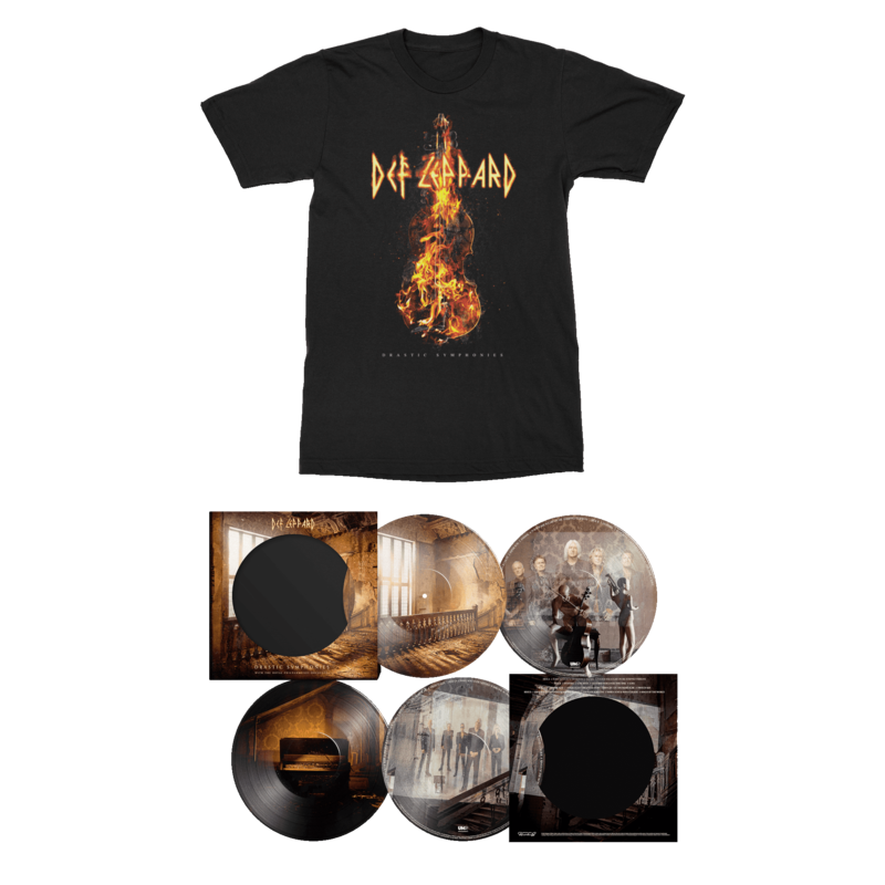 Drastic Symphonies von Def Leppard with The Royal Philharmonic Orchestra - Violin T-Shirt + Exclusive Limited Picture Disc 2LP jetzt im Bravado Store
