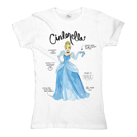 Cinderella - Cinderella Specs von Disney - Girlie Shirt jetzt im Bravado Store