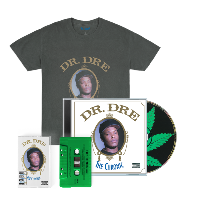 The Chronic von Dr. Dre - CD + Cassette + T-Shirt (Off Black) jetzt im Bravado Store