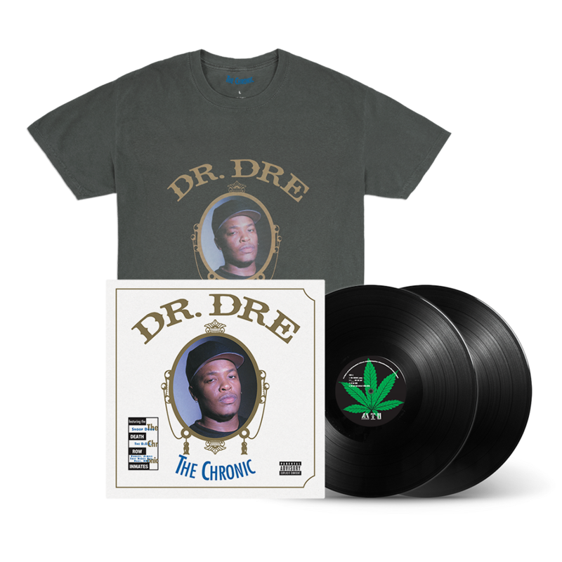 The Chronic von Dr. Dre - LP + T-Shirt (Off Black) jetzt im Bravado Store
