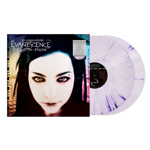 Fallen (20th Anniversary) von Evanescence - Purple/White Deluxe Edition 2LP jetzt im Bravado Store