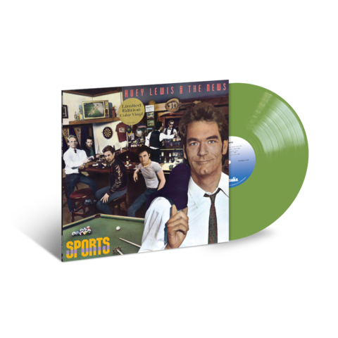 Sports 40th Anniversary von Huey Lewis & The News - Exclusive Olive Green LP jetzt im Bravado Store