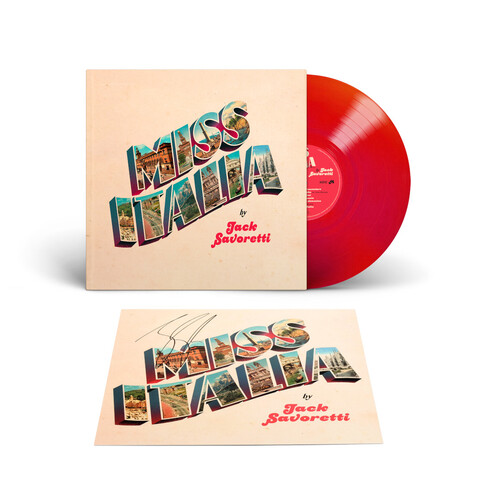 MISS ITALIA von Jack Savoretti - LP - Red Coloured Vinyl + signed Artprint jetzt im Bravado Store