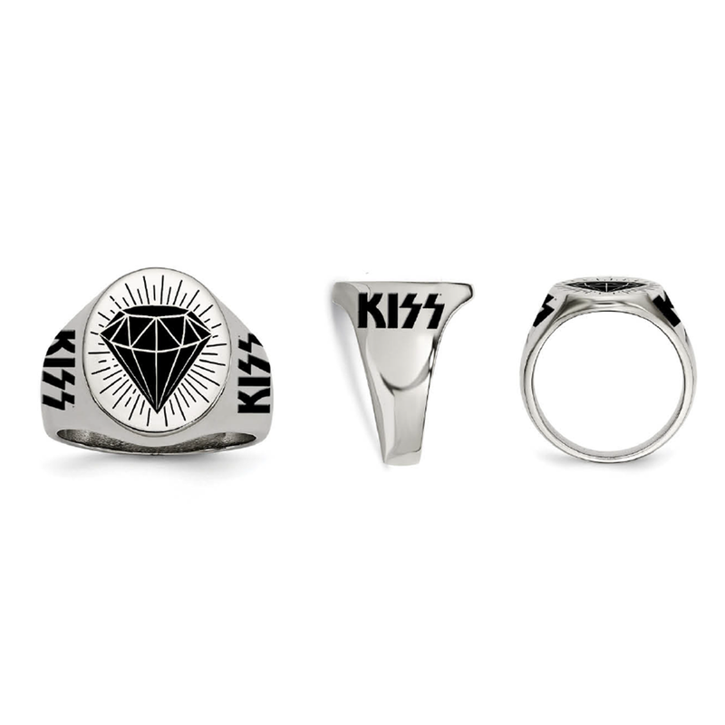 Black Diamond Signet Ring von Kiss - Siegelring jetzt im Bravado Store