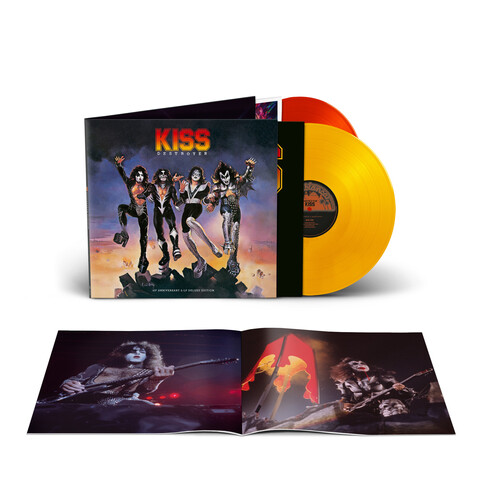 Destroyer 45 von KISS - Exclusive Deluxe 2LP Opaque Yellow / Opaque Red Vinyl jetzt im Bravado Store