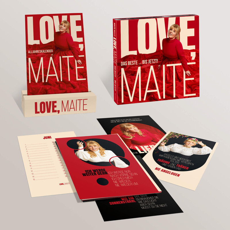 Love, Maite - Das Beste ... bis jetzt! von Maite Kelly - Exklusive Deluxe 2CD im Digi plus Alljahreskalender jetzt im Bravado Store