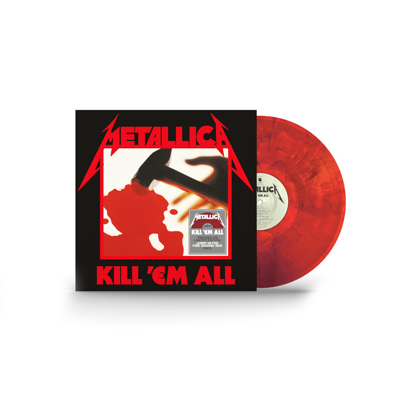 Kill ‘Em All von Metallica - Limited Jump In The Fire Engine Red LP jetzt im Bravado Store