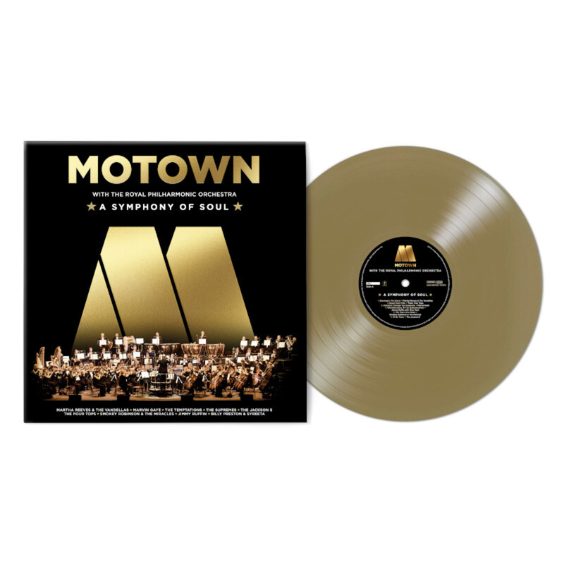 Motown: A Symphony Of Soul (With The Royal Philharmonic Orchestra) von Motown - Exclusive Gold Coloured Vinyl LP jetzt im Bravado Store