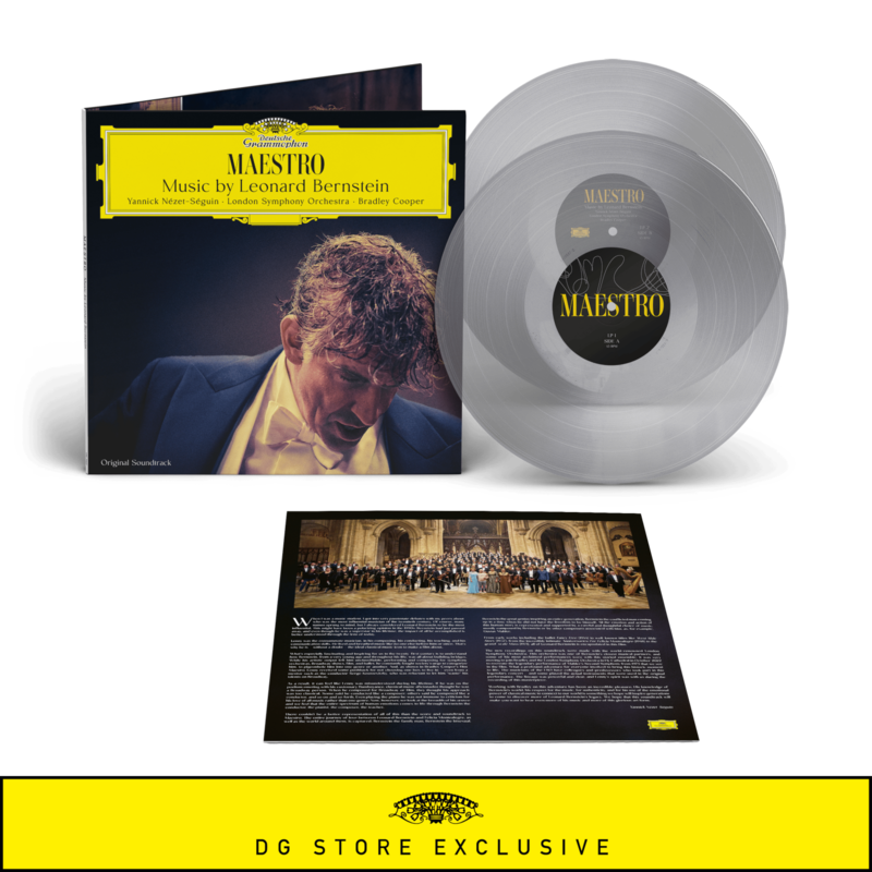 Maestro: Music by Leonard Bernstein (OST) von Yannick-Nézet-Séguin, Bradley Cooper, London Symphony Orchestra - Exklusive Limitierte Crystal Clear 2 Vinyl jetzt im Bravado Store