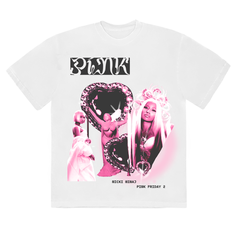 PINK FRIDAY 2 HEART COLLAGE von Nicki Minaj - T-Shirt jetzt im Bravado Store