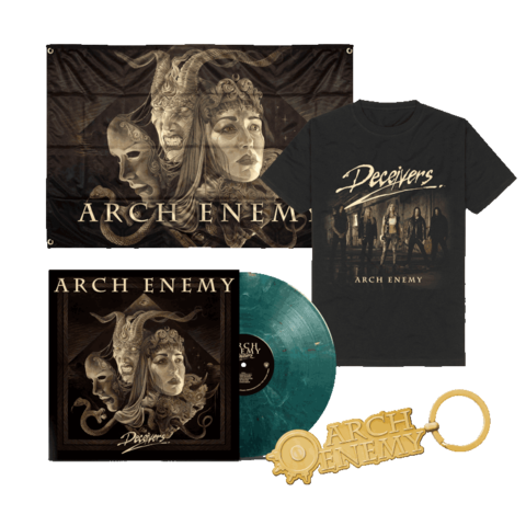 Deceivers von Arch Enemy - LP + T-Shirt + Flagge + Schlüsselanhänger jetzt im Bravado Store