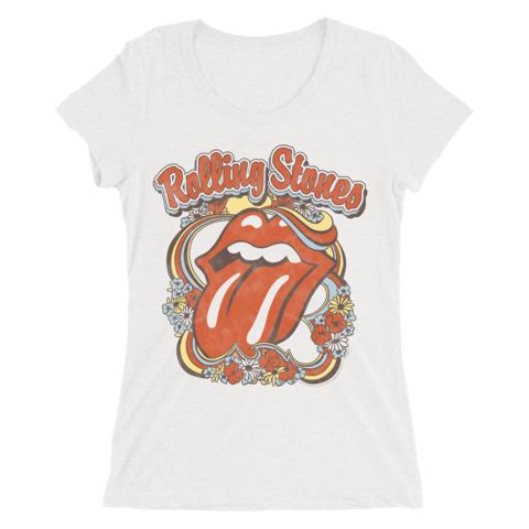 Vintage Floral von The Rolling Stones - Girlie Shirt jetzt im Bravado Store