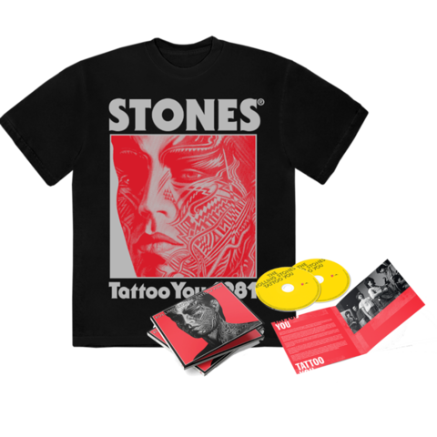 Tattoo You (40th Anniversary Remastered Deluxe CD) + Black Shirt von The Rolling Stones - CD-Bundle jetzt im Bravado Store