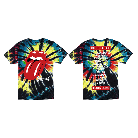 No Filter 2021 Tie Dye von The Rolling Stones - T-Shirt jetzt im Bravado Store