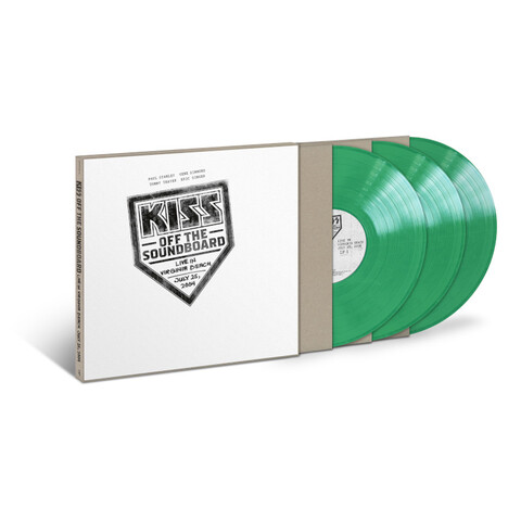Off The Soundboard: Live In Virginia Beach von KISS - Exclusive Limited Opaque Green Vinyl 3LP jetzt im Bravado Store