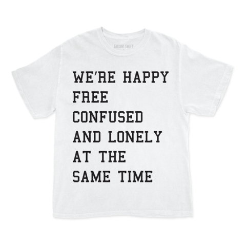 HAPPY FREE CONFUSED AND LONELY von Taylor Swift - T-Shirt jetzt im Bravado Store