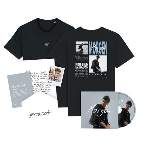 Morgen (Handsignierte CD + Limitiertes T-Shirt) von Wincent Weiss - 3 Track Single CD + T-Shirt jetzt im Bravado Store