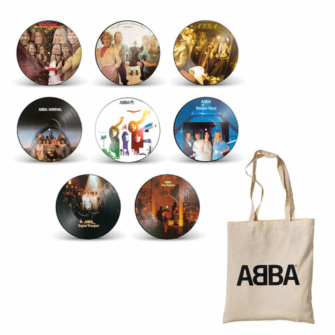 ABBA - 8LP Studio Album Picture Disc Bundle (excl. Voyage) von ABBA - 8LP Picture Disc Bundle + Tragetasche jetzt im Bravado Store