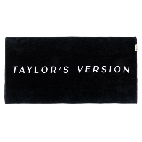 TAYLOR'S VERSION von Taylor Swift - Handtuch (schwarz) jetzt im Bravado Store