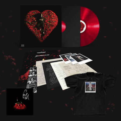 Superache von Conan Gray - Ruby Red Translucent Vinyl LP + T-Shirt + Signed Insert jetzt im Bravado Store