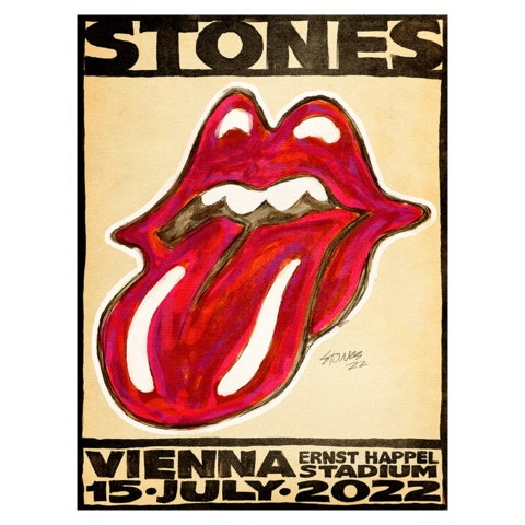 Vienna SIXTY Tour 2022 von The Rolling Stones - Lithograph jetzt im Bravado Store