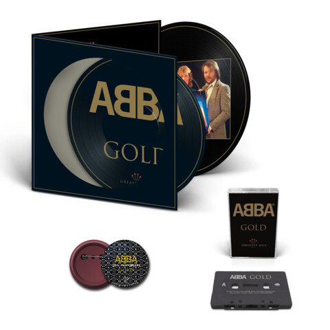 Gold (30th Anniversary) von ABBA - 2LP Picture Disc + Black Cassette + Pin jetzt im Bravado Store