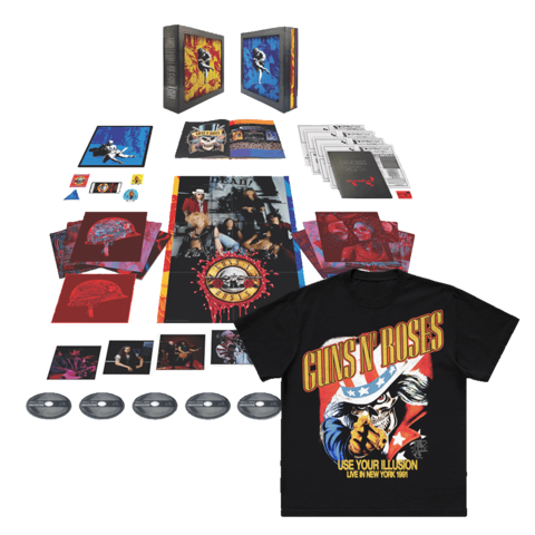 Use Your Illusion I & II von Guns N' Roses - Super Deluxe 7CD + T-Shirt jetzt im Bravado Store