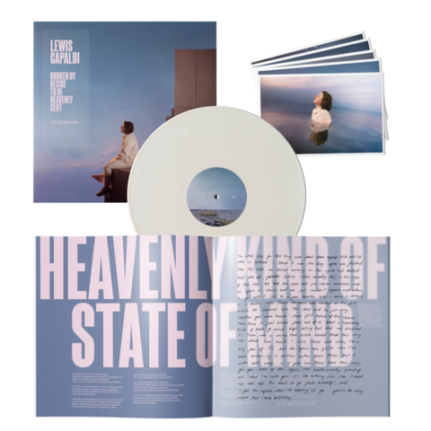 Broken By Desire To Be Heavenly Sent von Lewis Capaldi - Limited Edition White LP Collectors Set jetzt im Bravado Store