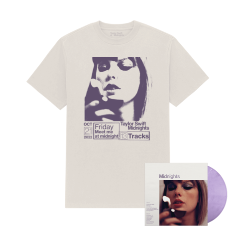 Midnights: von Taylor Swift - Lavender Vinyl Bundle + T-Shirt jetzt im Bravado Store