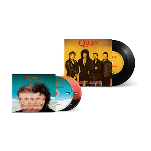 The Miracle + Face It Alone von Queen - Deluxe Edition 2CD + 7" Vinyl Single jetzt im Bravado Store
