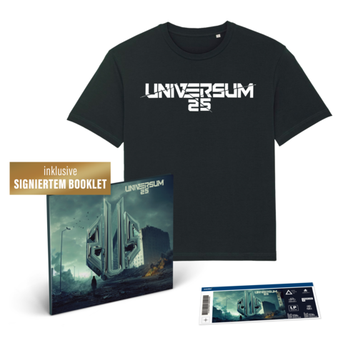UNIVERSUM25 von UNIVERSUM25 - Ltd. CD + signiertes Booklet + T-Shirt + Ticket Frankfurt jetzt im Bravado Store