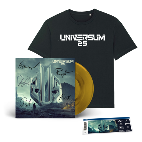 UNIVERSUM25 von UNIVERSUM25 - Ltd. 1 LP gold signiert + T-Shirt + Ticket Hamburg jetzt im Bravado Store