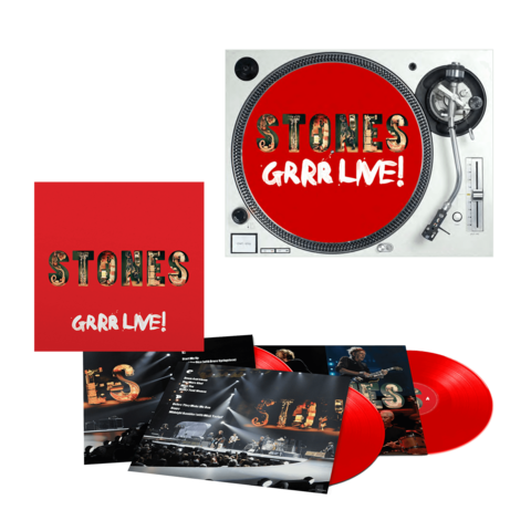 GRRR LIVE! von The Rolling Stones - Exclusive 3LP Gatefold Red + Slipmat jetzt im Bravado Store