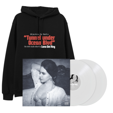 Did you know that there's a tunnel under Ocean Blvd von Lana Del Rey - Exclusive 2LP White + Black Hoodie jetzt im Bravado Store