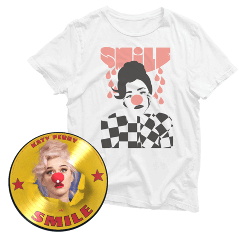Smile (Ltd. Picture Disc + Teary Eyes T-Shirt) von Katy Perry - LP Bundle jetzt im Bravado Store