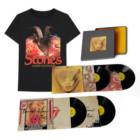 Goats Head Soup (2020 Super Deluxe Vinyl Box Set + "Goat Head" T-Shirt) von The Rolling Stones - LP Bundle jetzt im Bravado Store