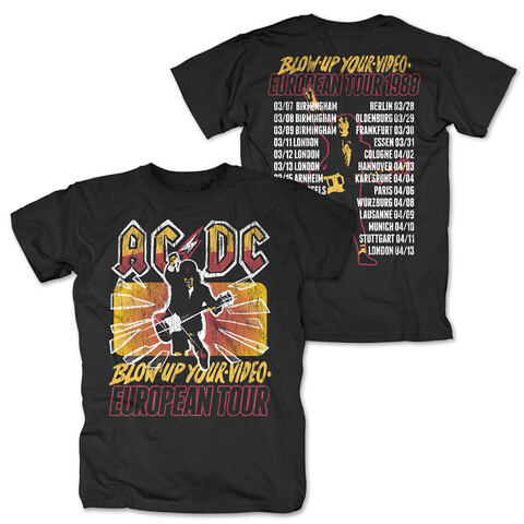 European Tour 1988 von AC/DC - T-Shirt jetzt im Bravado Store