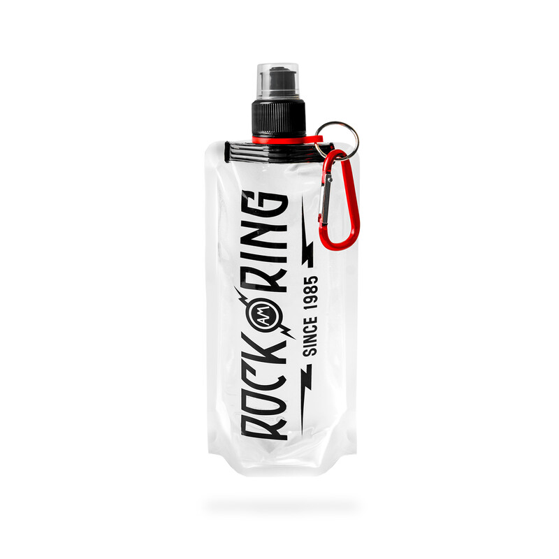 Logo Since 1985 von Rock am Ring Classics - faltbare Trinkflasche mit Karabiner jetzt im Bravado Store