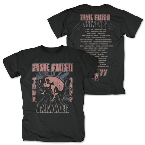 Animals Tour 1977 von Pink Floyd - T-Shirt jetzt im Bravado Store